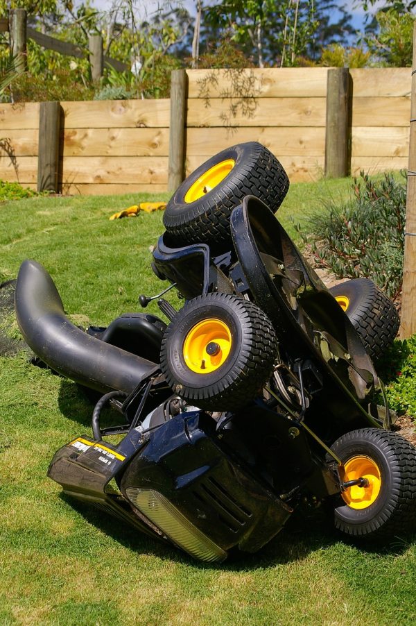 mower, lawn, accident